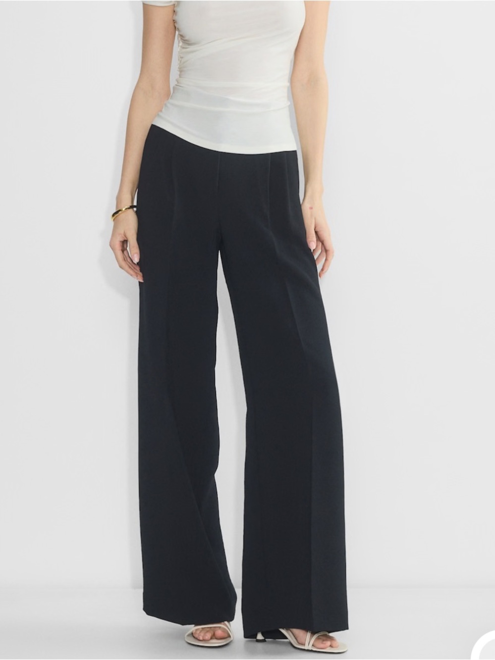 Aritzia The Effortless Pant Wider High Rise Crepette